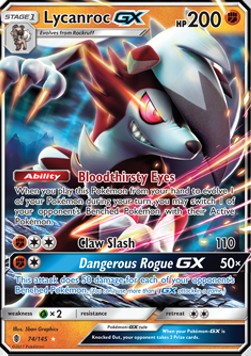 Pokemon TCG Lycanroc GX (GRI 74)