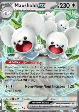 Pokemon TCG Maushold ex (PAR 155)