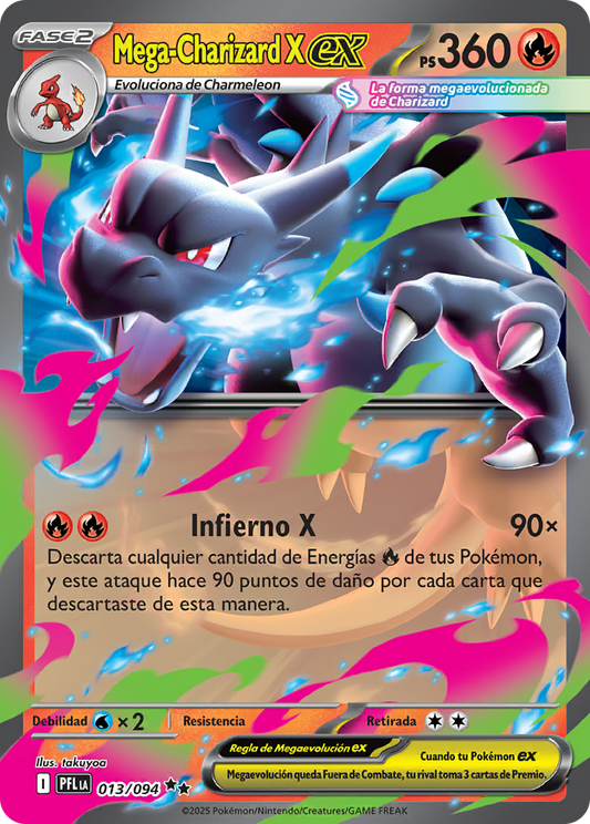 Pokemon TCG Mega-Charizard X ex (MEP 029) [Spanish]