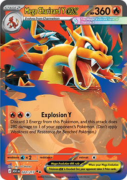 Pokemon TCG Mega Charizard Y ex (ASC 022)