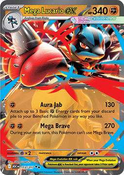 Pokemon TCG Mega Lucario ex (ASC 113)