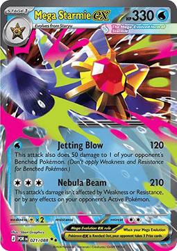 Pokemon TCG Mega Starmie ex (POR 021)