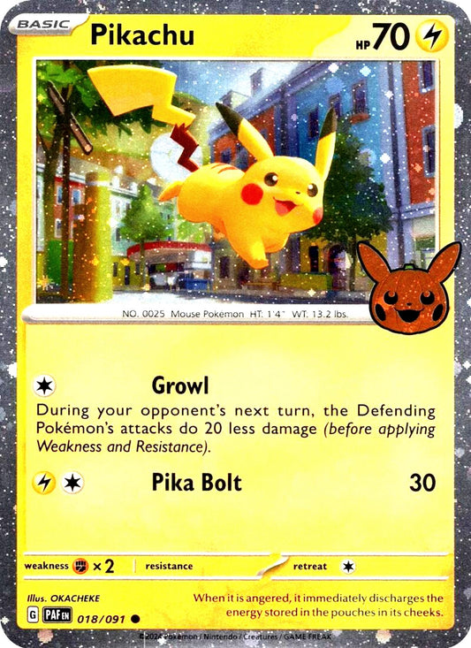 Pokemon TCG Pikachu (BOO24 PAF 018)