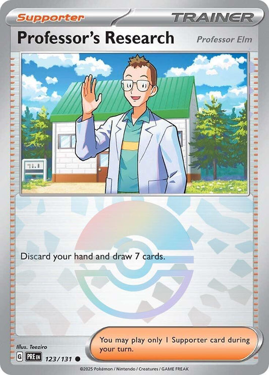 Pokemon TCG Professor's Research - Professor Elm (xPRE 123) [Poke Ball]
