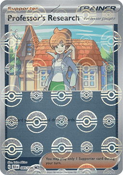 Pokemon TCG Professor's Research - Professor Juniper (xBLK 085) [Poke Ball Foil]