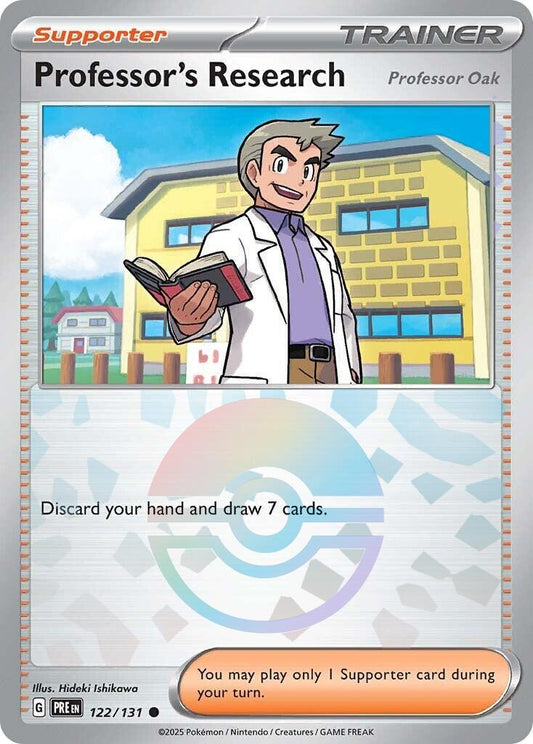 Pokemon TCG Professor's Research - Professor Oak (xPRE 122) [Poke Ball]