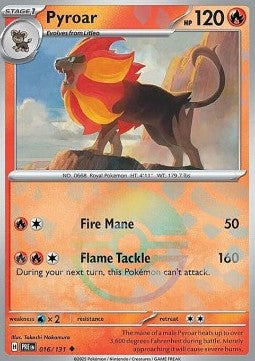Pokemon TCG Pyroar (xPRE 016) [Poke Ball Foil]