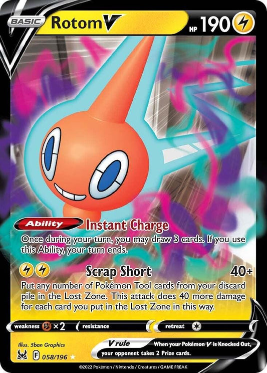 Pokemon TCG Rotom V (LOR 058)