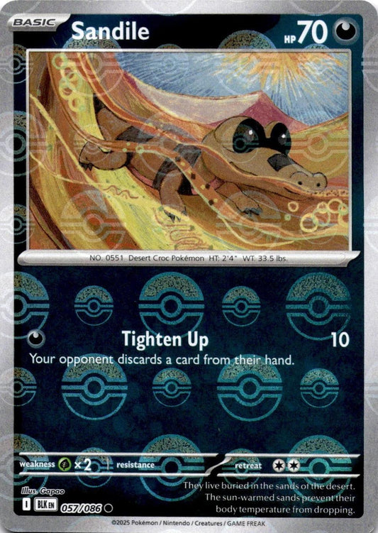 Pokémon TCG Sandile (xBLK 057)