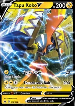 Pokemon TCG Tapu Koko V (SSH 072)