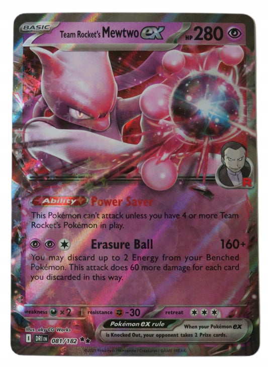Pokemon TCG Team Rocket's Mewtwo ex (DRI 081)