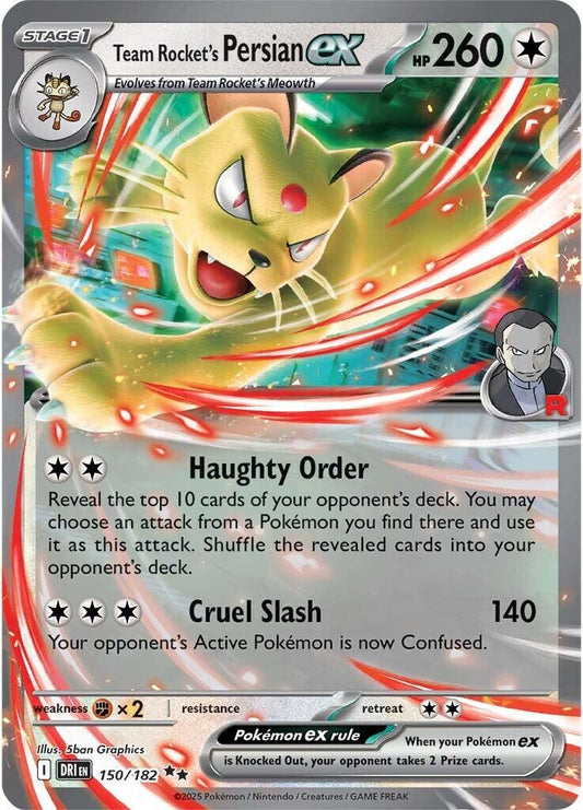 Pokémon TCG Team Rocket's Persian ex (DRI 150)