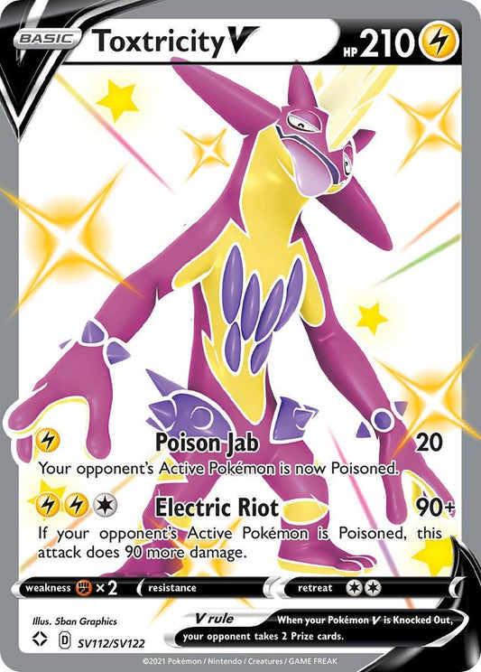 Pokemon TCG Toxtricity V (SHF SV112)
