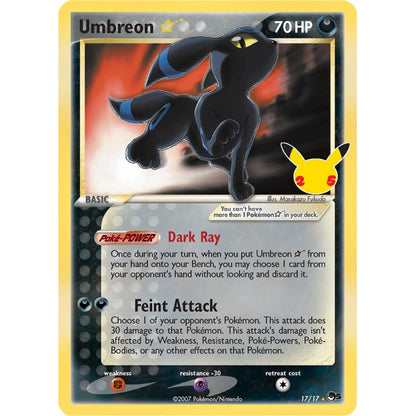 Pokémon TCG Umbreon Gold Star (POP5 17)