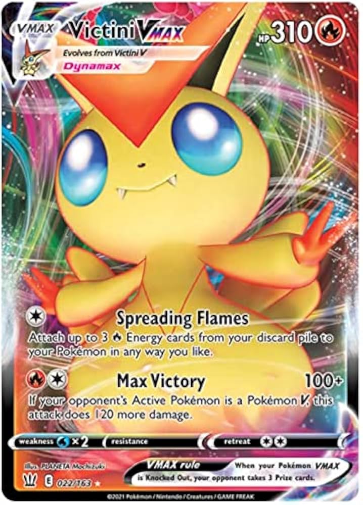 Pokemon TCG Victini Vmax 022/163