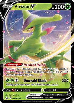 Pokemon TCG Virizion V (SWSH 295)