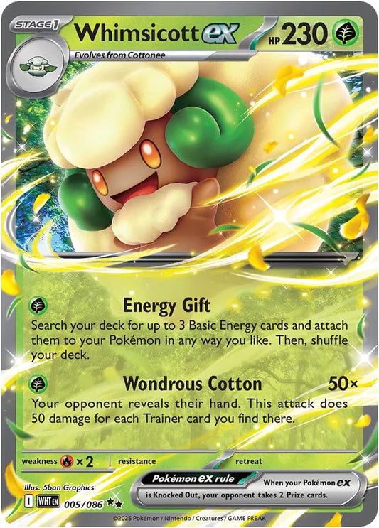 Pokémon TCG Whimsicott ex (WHT 005)