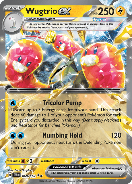 Pokémon TCG Wugtrio ex (TEF 060)