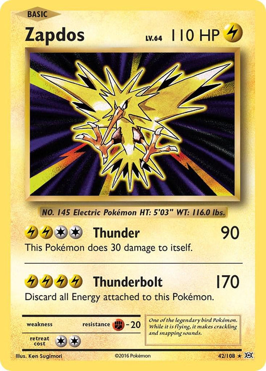 Pokemon TCG Zapdos (EVO 42)
