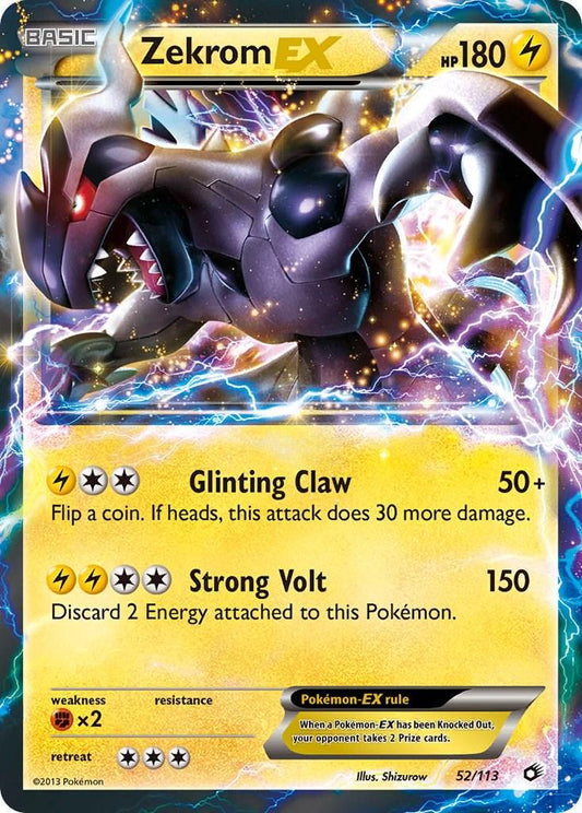Pokemon TCG Zekrom EX (LTR 52)