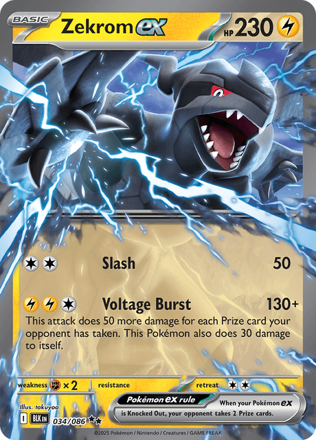Pokémon TCG Zekrom ex (BLK 034)
