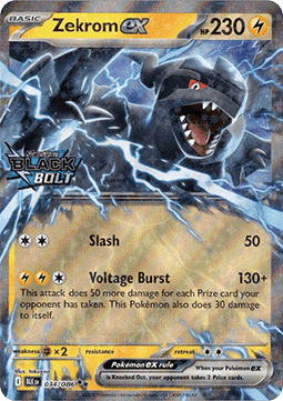 Pokemon TCG Zekrom ex (xBLK 034) Stamped