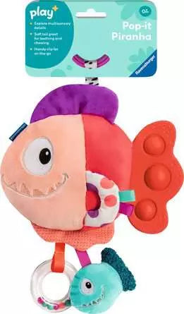 Play+ Pop-it Piranha (Red)