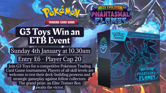 G3 Toys Pokemon TCG - Win An ETB Event