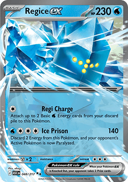Pokemon TCG Regice ex (ASC 048)