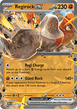 Pokemon TCG Regirock ex (ASC 107)