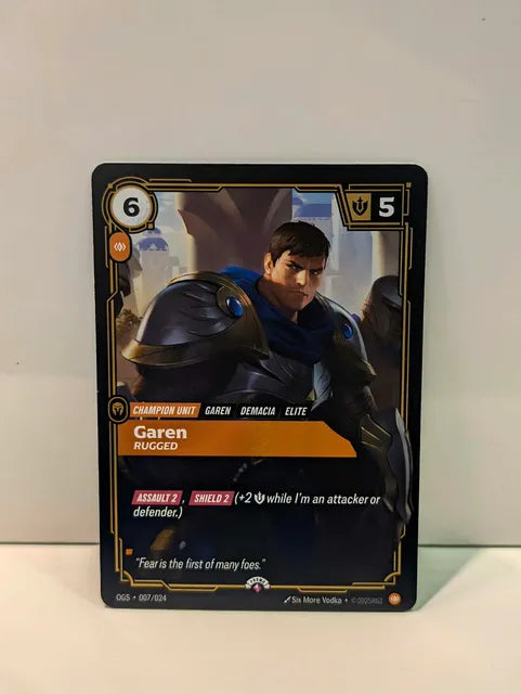 Riftbound - Garen, Rugged (OGS 007/024) [Foil Promo]