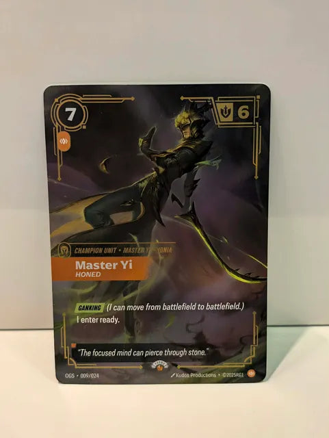 Riftbound - Master Yi, Honed (OGS 009/024) [Foil Promo]