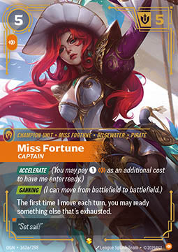 Riftbound Miss Fortune, Captain (V.2 - Showcase) OGN 162a/298