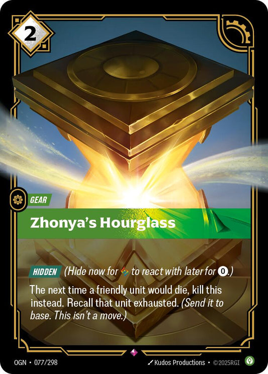 Riftbound - Zhonya's Hourglass (OGN 077/298) [Foil]