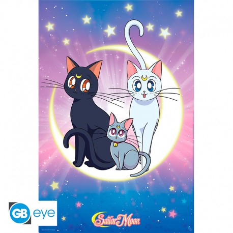 Sailor Moon Luna, Artemis & Diana Poster