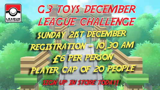 G3 Toys December 21st 2025 League Challenge