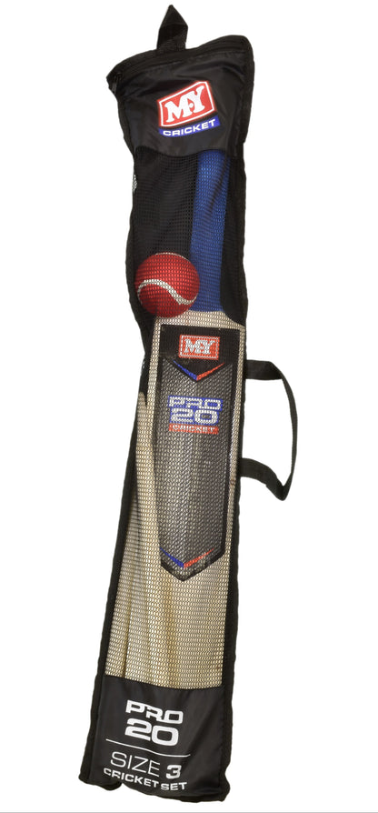 Size 3 Cricket Set In Mesh Carry Bag "M.Y"
