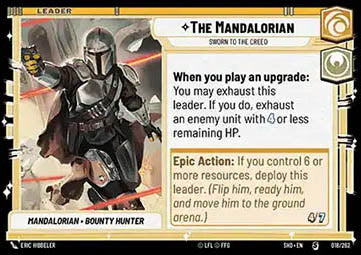 Star Wars Unlimited The Mandalorian, Sworn To The Creed