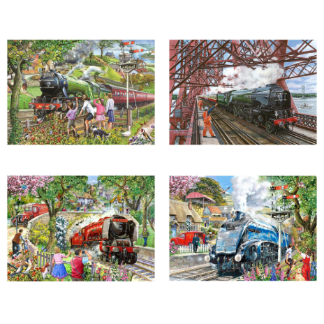 Steaming Along - 4 x 500 Piece Puzzle