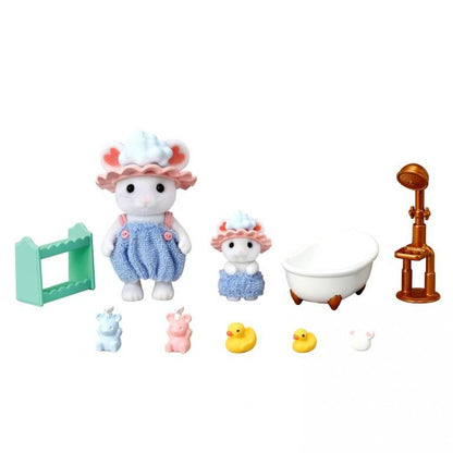 Sylvanian Families Bath Time Bubble Siblings
