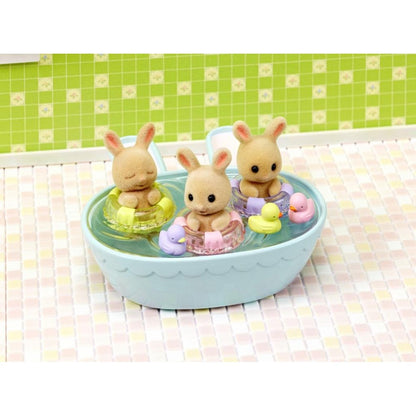 Sylvanian Families Triplets Baby Bathtime Set
