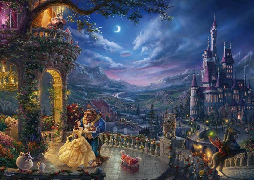 Thomas Kinkade: Disney - The Beauty & the Beast (1000pc)