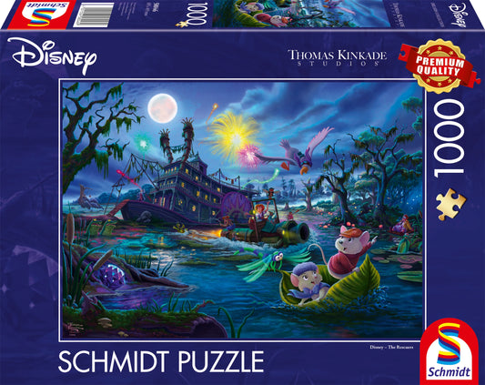 Thomas Kinkade Disney The Rescuers 1000pc Puzzle