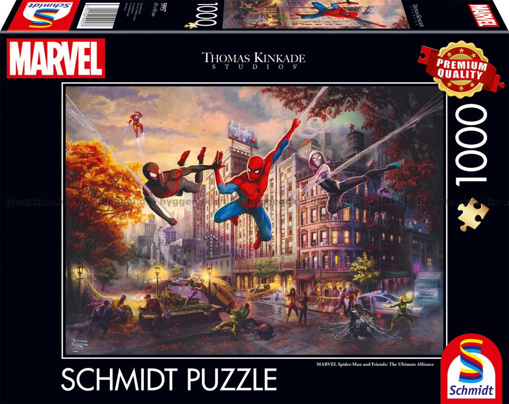 Thomas Kinkade Marvel Spider-Man and Friends - The Ultimate Alliance (1000pc) Puzzle