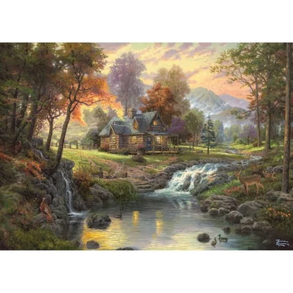 Thomas Kinkade Mountain Retreat (1000pc)