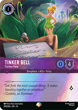 Lorcana TCG - Tinker Bell - Curious Fairy - Epic 209/204
