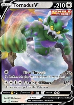 Pokemon TCG Tornadus V (CRE 124)