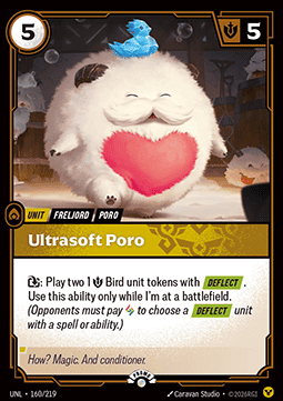 Riftbound - Ultrasoft Poro (UNL 160/219) [Foil Promo]