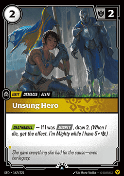 Riftbound - Unsung Hero (SFD 167/221) [Foil Promo]