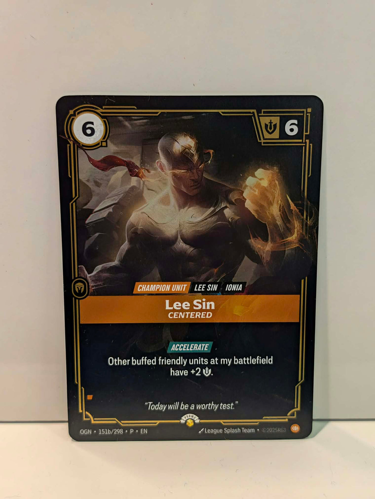 Riftbound - Lee Sin, Centered (OGN 151b/298) [Foil Promo]